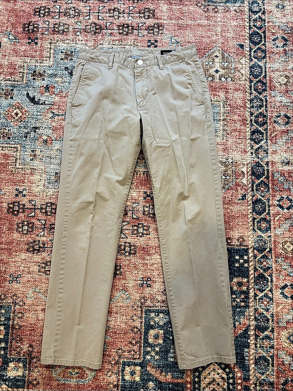 Bonobos Stretch Washed Chino Pants Beige Waist 31 / 30